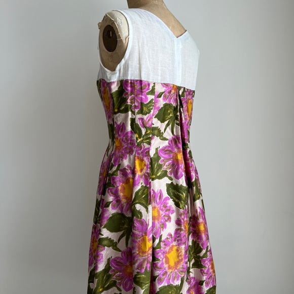 1950s 50s Vintage 2-Piece Floral Dress from Berlin - Picture 10 of 16